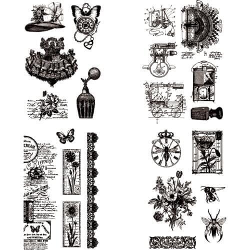 ZFPARTY Vintage Clear Stamps Scrapbook Paper Craft Clear stamp scrapbooking 09111