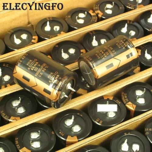 1PCS/5PCS 10000UF 50V 50V10000UF 30X40mm FOR AUDIO ELNA Brand new original Hifi DIY audio filter electrolytic capacitor