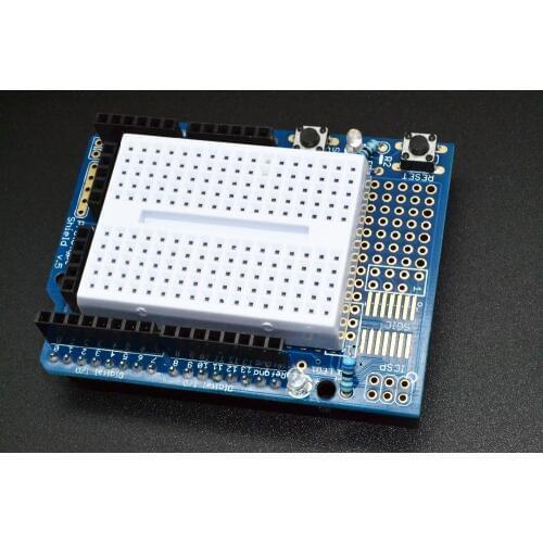 10PCS UNO Proto Shield prototype expansion board with SYB-170 mini breadboard based For ARDUINO UNO ProtoShield