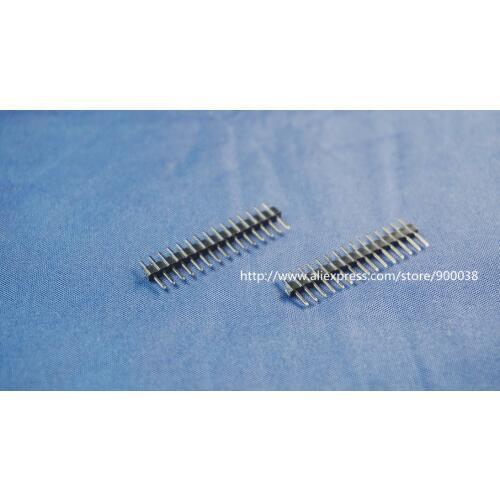 100pcs 1x15 P 15 Pin 2.0 mm Pin Header male single row Straight PCB 180 Through Hole Insulator height 2.00mm Rohs Lead Free