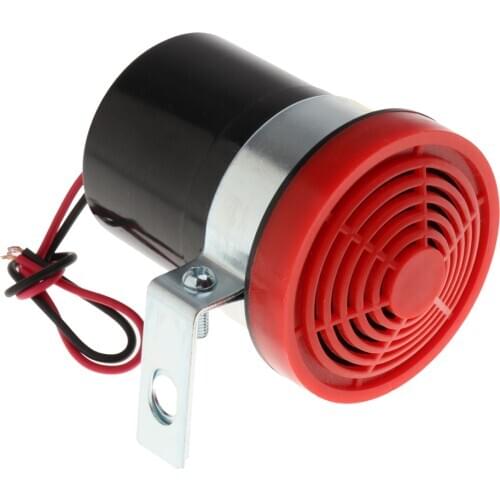 DC 12V/24V Auto Car Backup Reversing Warning Siren Beep Sound Alarms Horns Red