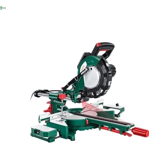 1700W 8 Inch Tie Rod Miter Saw Electric Compound High Precision Sliding Push Miter Saw Woodworking Aluminum Cutting Machine 220V