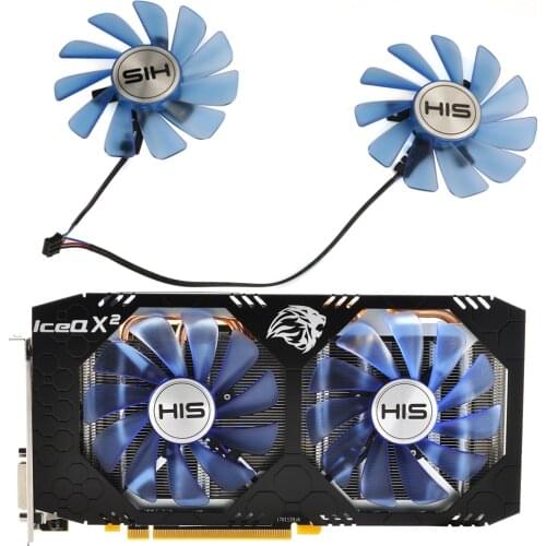 95MM FDC10U12S9-C CF1010U12S CF9010H12S XFX RX580 GPU Cooler Fan For HIS RX 480 590 580 570 Graphics Card Cooling