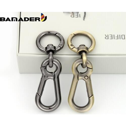 BAMADER Metal Big Lobster Clasp Dog Buckle Tail Ring Spring Ring Hook Buckle Key Buckle Connect Bag Hook Hardware Accessories