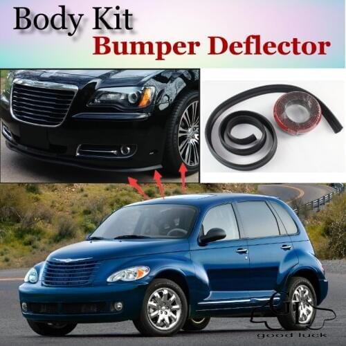 Bumper Lip Deflector Lips For Chrysler PT Cruiser Front Spoiler Skirt For TopGea Friends to View Tuning / Body Kit / Strip