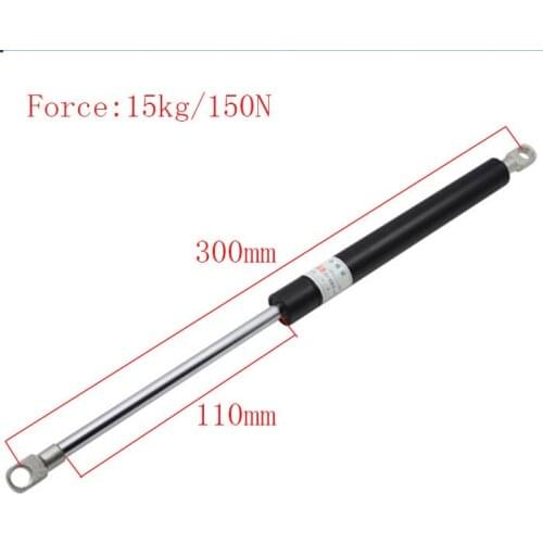 Free shipping 300mm central distance, 110 mm stroke, pneumatic Auto Gas Spring, Lift Prop Gas Spring Damper