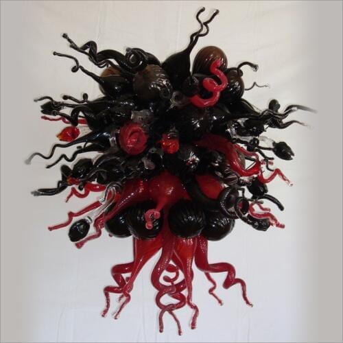 Hotel Big French Vintage Chandelier Hand Blown Glass Chandelier Art Design Frosted Hand Blown Glass Chandelier for Hotel Home