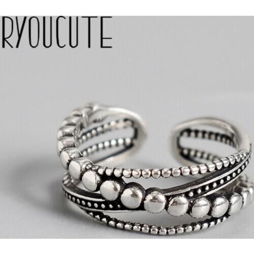 Bohemian Vintage Large Multilayer Chains Ring For Women Men Boho Antique Silver Color Knuckle Rings Boho Jewelry Anillos 2021