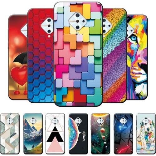 Case For Vivo V17 Case Cover For vivo V17 Case vivo V17 Daisy Flowers Back Covers v17 vivo 6.53 inch TPU Silicone Phone Bumper