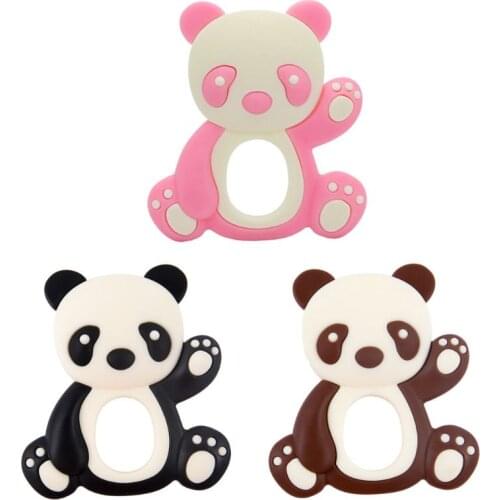 Baby Teether Animal Silicone Beads Chew Charms Food Grade Silicone Teether Toy GXMB