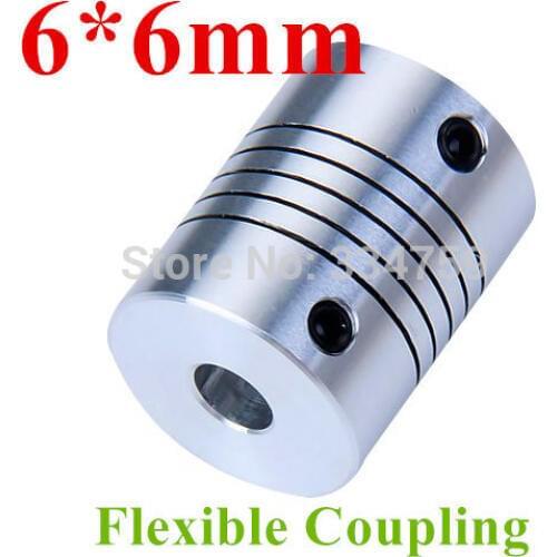 Flexible coupling 6x6mm shaft coupling OD19mm*25mm flexible shaft 6mm 6mm for cnc parts stepper motor