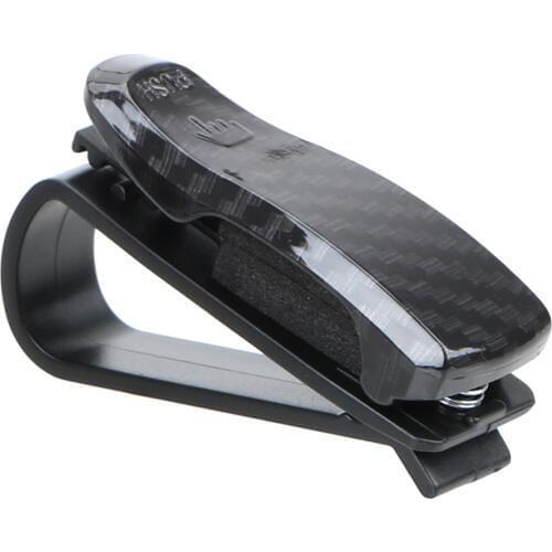 LEEPEE ABS Auto Fastener Clip Eyeglasses Holder Glasses Holder Wood Grain Glasses Case Car Vehicle Sun Visor Sunglasses Clamp