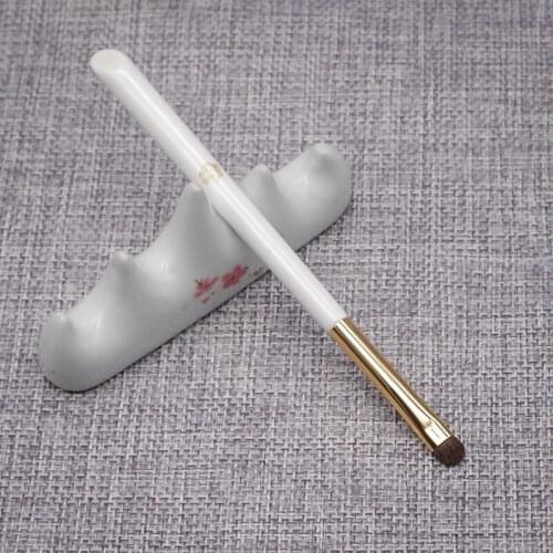 M110-L Professional Handmade Make Up Brush Small Eye Shadow Eyeliner Brush Natural Horse Hair Cosmetic Tool White Makeup Brushes