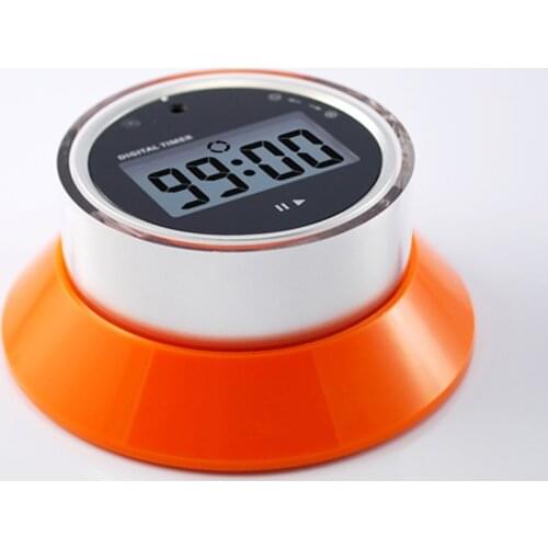 Kitchen Refrigerator Magnetic Timer Rotary Timing Reminder Countdown Alarm Clock ABS Round Digital Timer Schedule Management