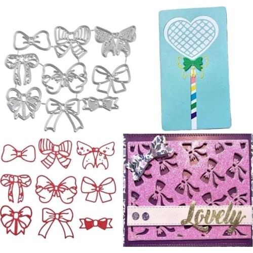 Metal cutting Die Cut Bow Bowknot Heart border Scrapbooking Paper Craft Handmade Card Punch Art Knife Cutter Cut Die