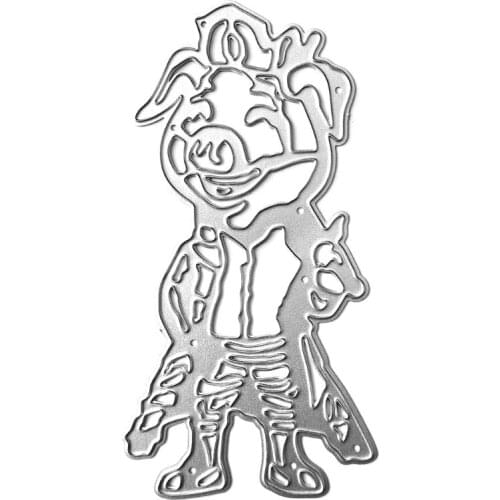 Pig Metal Cutting Dies Stencil DIY Scrapbooking Album Paper Card Template Mold Embossing Decoration N0PA