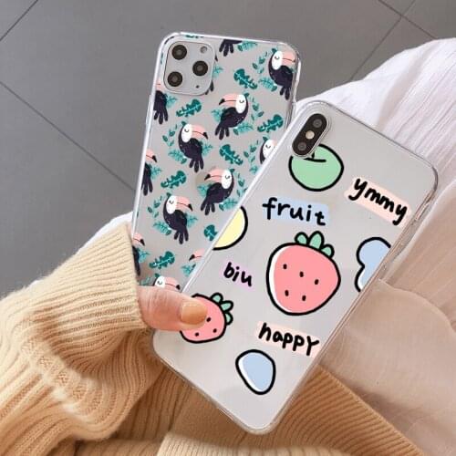 Fruits Soft Phone Case For iPhone 11 Pro Max Case For iPone 7 8 Plus Case For iPhone SE 2020 XR XS Max X Cover Case For iPhone 8