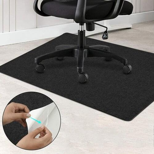 Non-slip waterproof chair mat office PVC self-adhesive solid floor mat and wear-resistant home floor mat Mute Sound Absorption