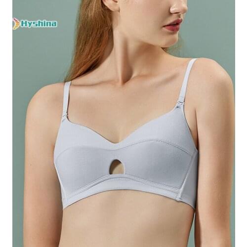 Autumn New No Steel Bra Sexy French Gathered Bra Cross Back Bra Bra Bra Bra Girl Underwear