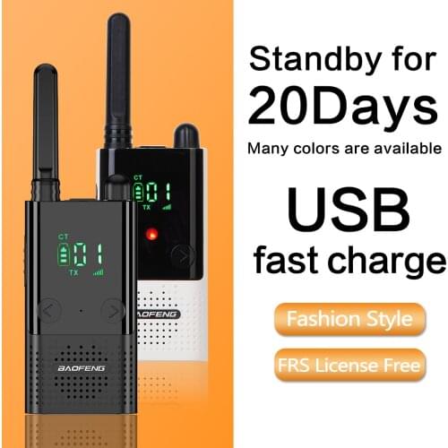 1 OR 2 PCS BAOFENG BF-T9 PMR/FRS UHF 462-467MHz Hunting Ham Radios License-Free Radio Walkie Talkie 1 Two Way Radio USB Charger