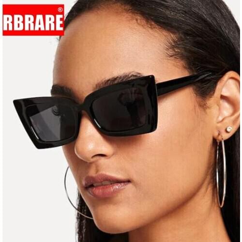 RBRARE Classic Square Sunglasss Women Plastic Retro Mirror Sunglasss Women Vintage Eyeglasses Shopping Oculos De Sol Feminino