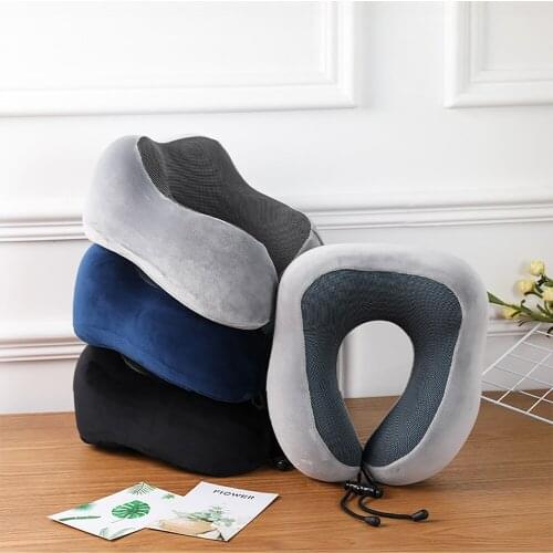 Neck Cushion Neck Cervical Airplane Pillow Travel Healthcare Soft Travel Pillow U Shaped Memory Foam