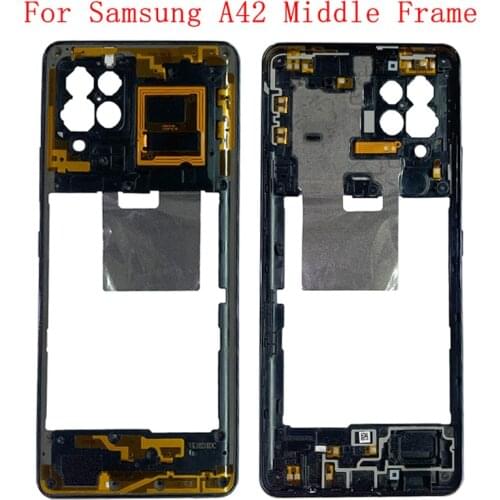 Middle Frame Housing Phone For Samsung A42 5G A426 Center Chassis Cover with Buttons Repair Part