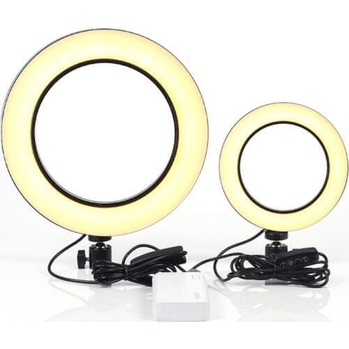 LED 3Mode 5500K Dimmable selfie ring light fill light mobile phone live light Make up Studio Camera Ring Light Photo Phone Video