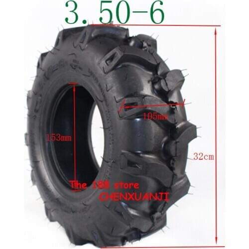 Lightning shipment 3.50-6 thickening vacuum tyre mobility scooter tire include Quad Lawn Mowe Garden Tractor rotary cultivator