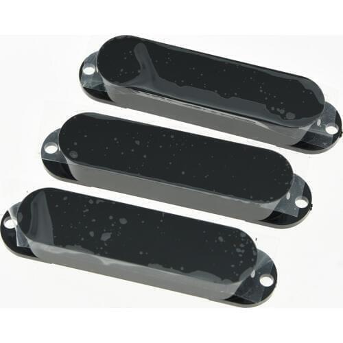 KAISH Black ST Closed Single Coil Pickup Cover Sealed Pickup Covers