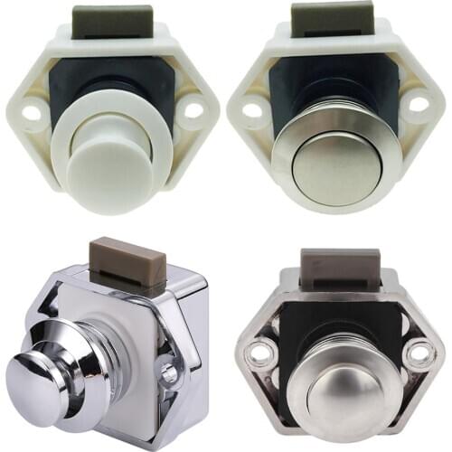 Camper Car Push Lock RV Caravan Boat Motor Cabinet Drawer Latch Button Lock for Furniture Hardware