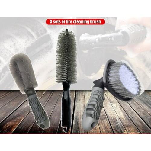 1PCS Car Rim Scrubber Wheel Brush Cleaner Dust Collector Plastic Handle Motorcycle Car Tire Cleaning Tool