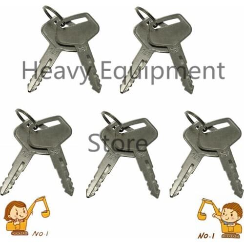 10PCS 787 ignition switch key door lock key fuel tank key for komatsu kalmar For dressta sakai