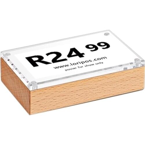 10x7cm Table Stand Card Id Display Upright Photo Frame Acrylic Sign Holder Picture Price Tag Label Sign Frame