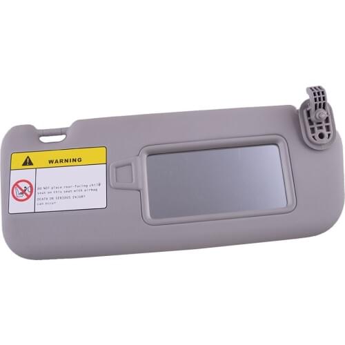 Car Accessories Front Right Passenger Side Sun Visor With Makeup Mirror Grey Fit For Hyundai Elantra AD 2017 2018 2019