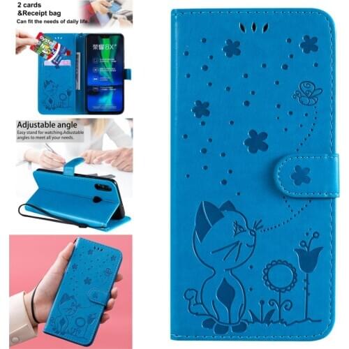 Plastic Cases For capa Huawei Honor X10 Ajax New PU Leather Wallet Flip Phone Cover Book Case sFor telefoon Honor 8X 9X Fitted