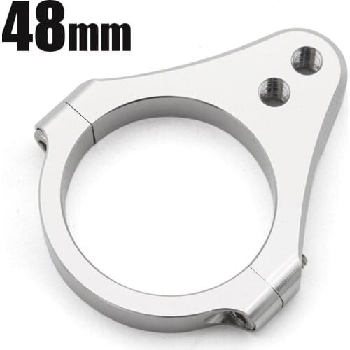 CNC 48MM Steering Damper Stabilizer Clamp Fork Mounting Bracket Support Holder Motorcycle Scooter ATV Accessories