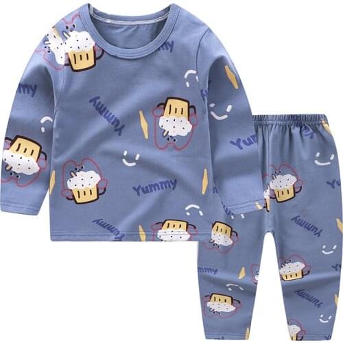 Kids pajamas girls sleepwear baby pajamas sets boys animal children pyjamas pijamas cotton nightwear clothes kids clothing