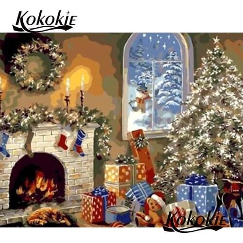 DIY Diamond embroidery Christmas diamond art mosaic home decoration full square picture of Rhinestones 5d diamond painting tool