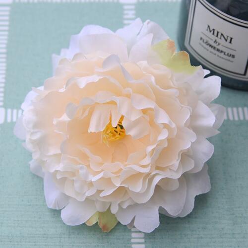50pcs/lot Artificial Silk Peony Flower Head With Stamen For Wedding Decoration DIY Large Red Peony Flower Flori High Quality