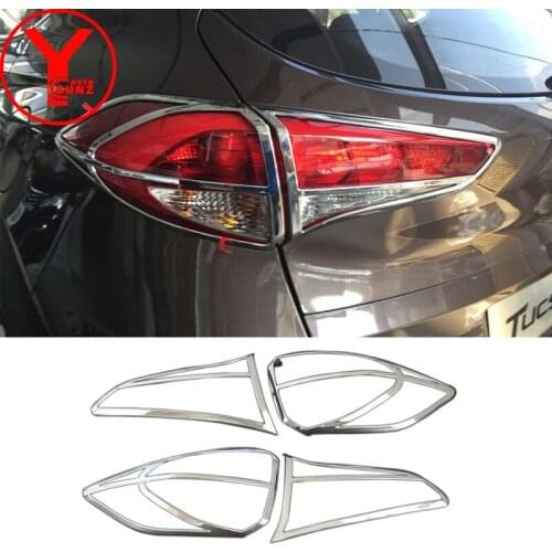 Chromium Styling ABS Tail Light Trim Rear Lamp Cover For Hyundai Tucson 2016 2017 2018 Car Parts Accessories YCSUNZ