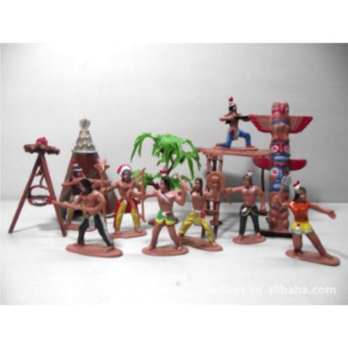 Indian model toy primitive tribe american aboriginal figure doll sandbox game sand figure