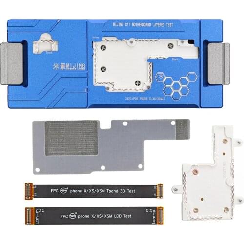 For iPhone X XS MAX Logic Board Fast Diagnostic Tool MIJING C17 3 IN 1 Motherboard Layered Test Precision PCB Separation Fixtur