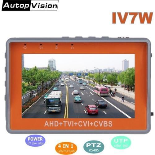 NEW Security CCTV IV7W Camera Tester 1080P / 5MP AHD & CVBS & 5MP TVI & 4MP CVI 4-in-1 Analog Video Tester Dorpshpping