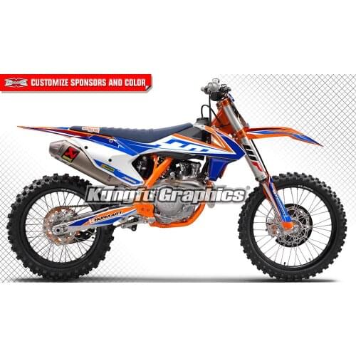 KUNGFU GRAPHICS Motorcycle Decals Vehicle Wraps Grafik Kit Dekor Fit 125 150 250 350 450 SX SXF SX-F XCF XC-F 2016 2017 2018