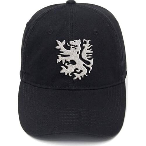 Lyprerazy Netherlands Lion Washed Cotton Adjustable Men Women Unisex Hip Hop Cool Flock Printing Baseball Cap