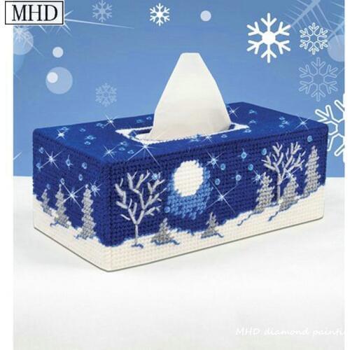 New diy 5d diamond painting kit landscape tissue box icon diamond mosaic full round drill hand embroidery This is not a tissue b
