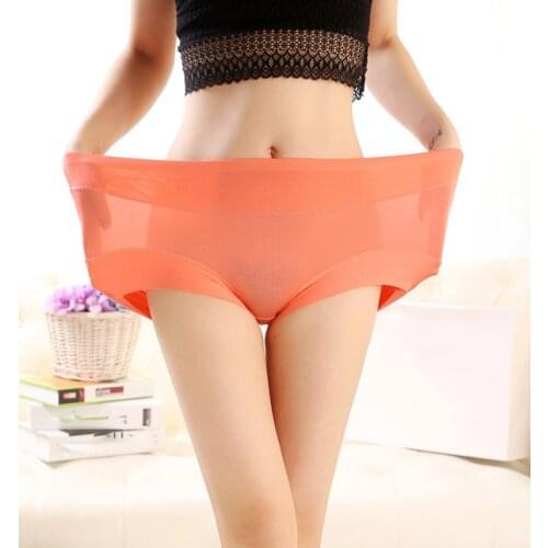 New Autumn Winter Style Underwear Women Panties Soft Solid Color Plus Size 7XL Bamboo Fiber Panties Lingeries Intimates