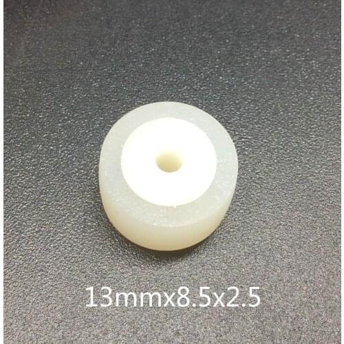 New 13mmx8.5x2.5 retractor press wheel belt pulley rubber audio pressure recorder cassette deck pinch roller tape Stereo player