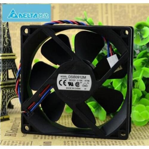 Wholesale Delta 9025 DC 12V 0.19A 9CM DSB0912M 3-wire Mute Power Computer Box Cooling Fan